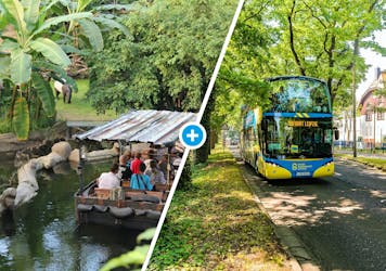 Zoo Leipzig and hop-on hop-off bus tour